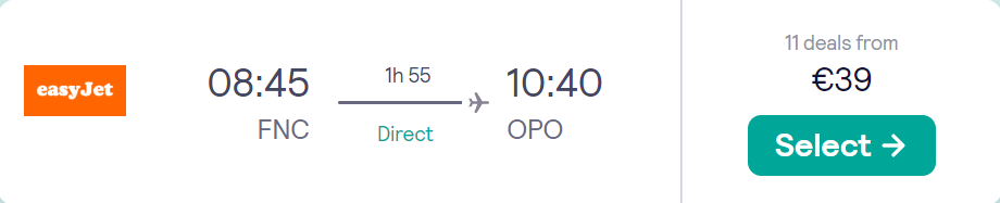 cheap flights to Portugal