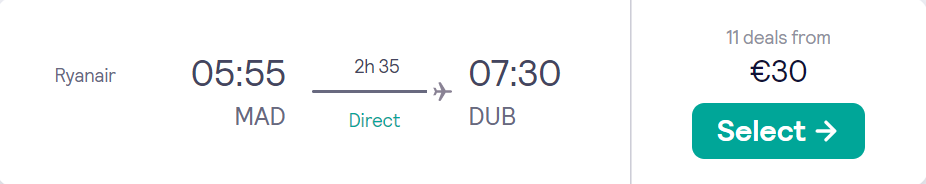 cheap flights to Ireland