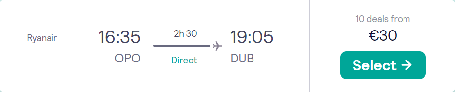 cheap flights to Ireland