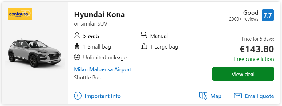 cheap car