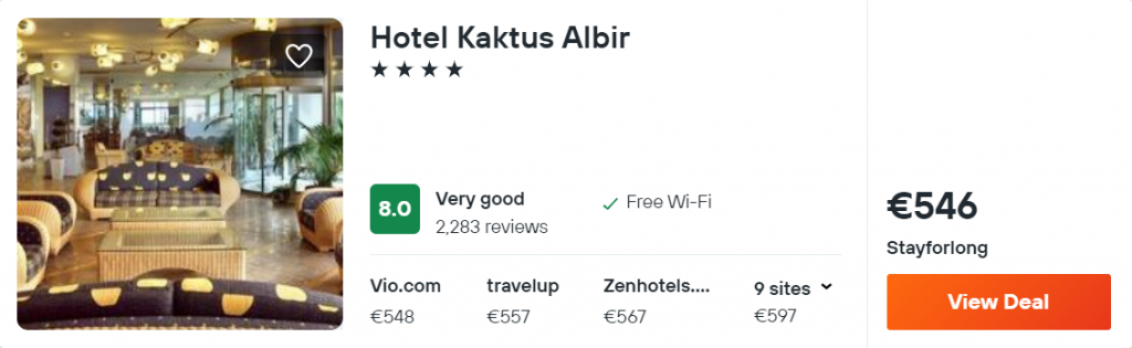 Hotel Kaktus Albir