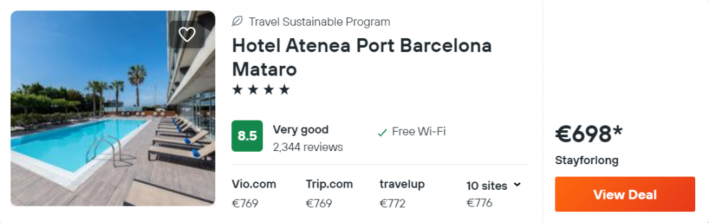 Hotel Atenea Port Barcelona Mataro