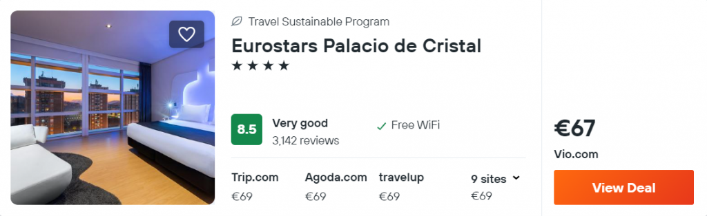 Eurostars Palacio de Cristal