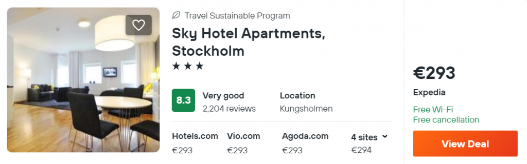 Sky Hotel Apartments, Stockholm