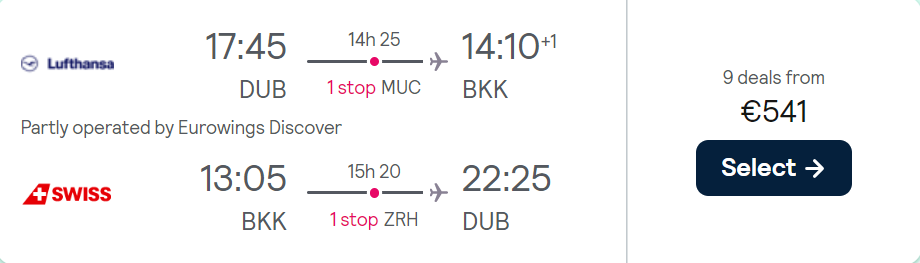 cheap flights to Thailand