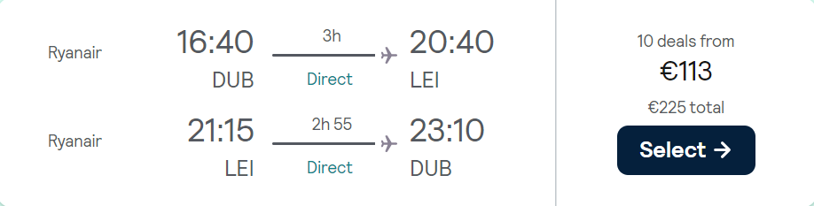 cheap flights to Spain