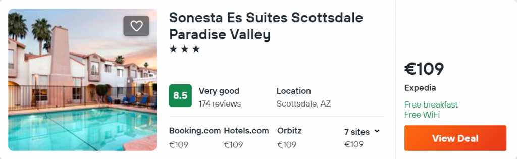 Sonesta Es Suites Scottsdale Paradise Valley