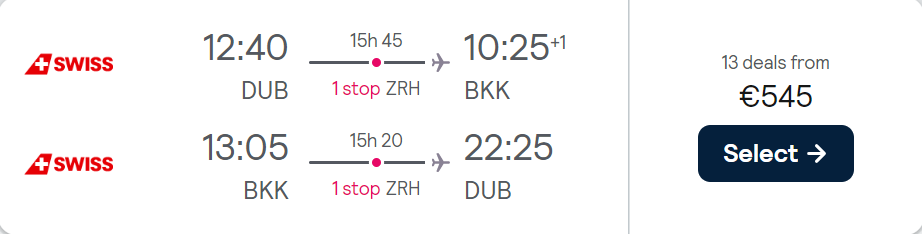 cheap flights to Thailand
