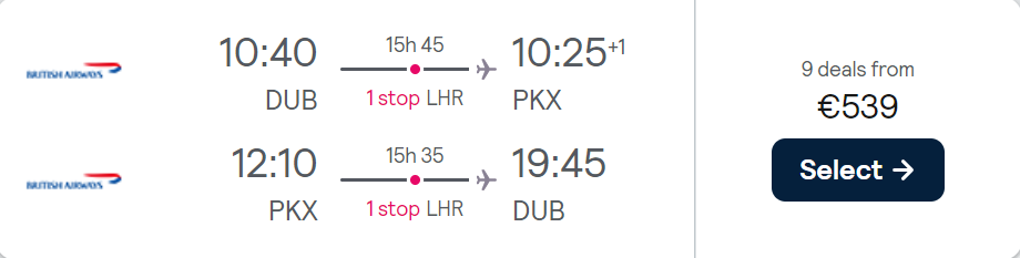 cheap flights to China