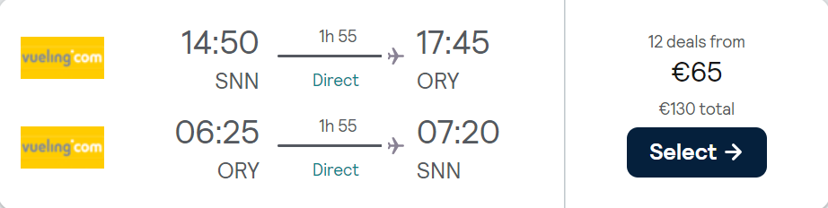 cheap flights to France