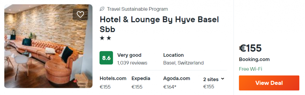 Hotel & Lounge By Hyve Basel Sbb