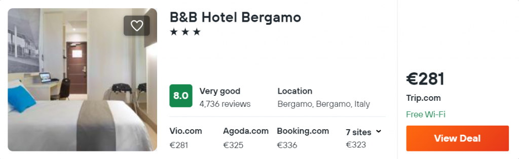 B&B Hotel Bergamo