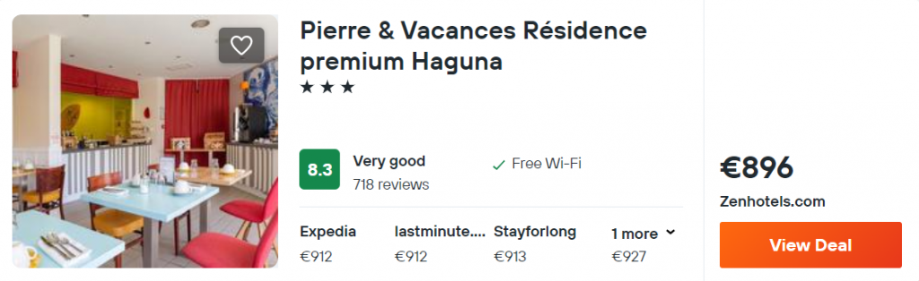 Pierre & Vacances Résidence premium Haguna