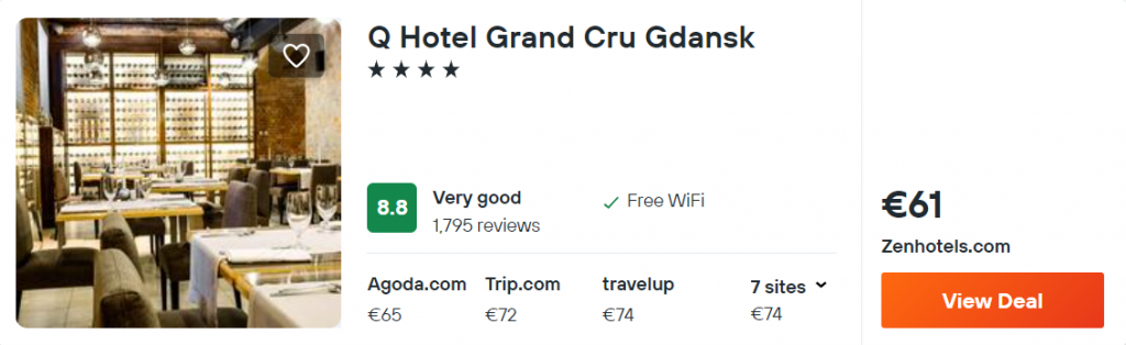 Q Hotel Grand Cru Gdansk