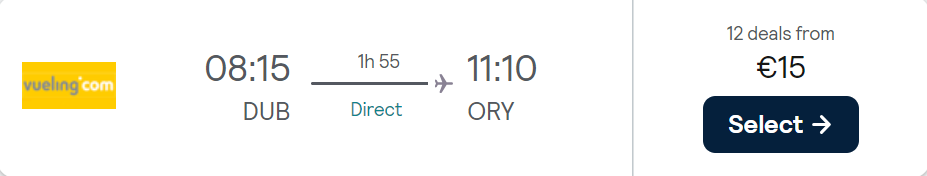 cheap flights to France