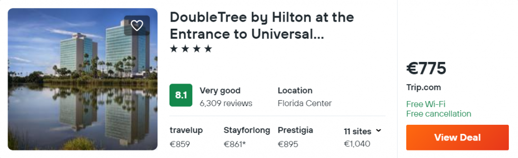 DoubleTree by Hilton at the Entrance to Universal Orlando