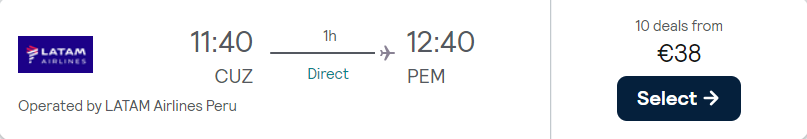 cheap flights to Peru