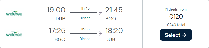 cheap flights to Norway