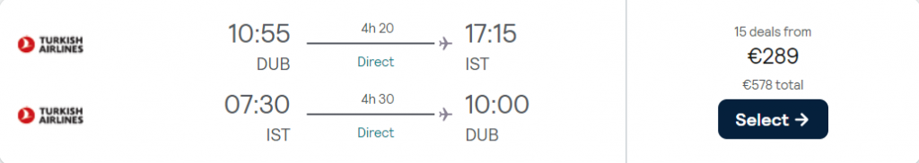 cheap flights to Turkey