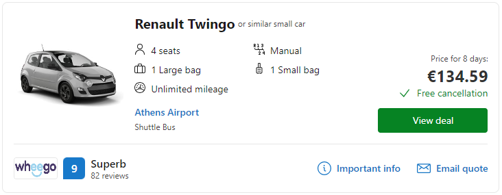 cheap car