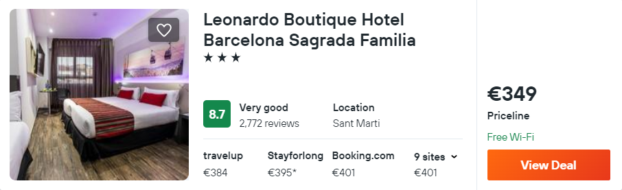 Leonardo Boutique Hotel Barcelona Sagrada Familia