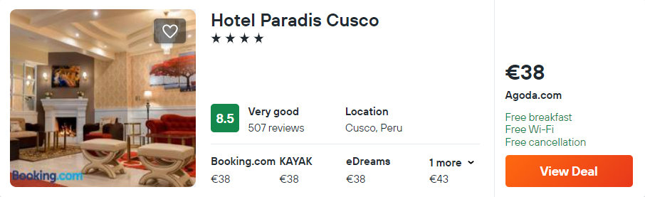 Hotel Paradis Cusco
