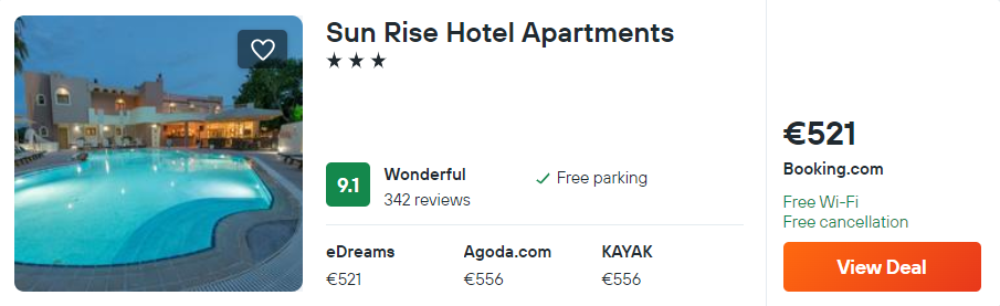 Sun Rise Hotel Apartments