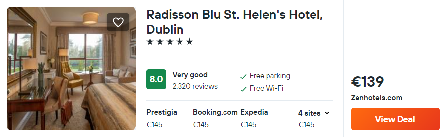 Radisson Blu St. Helen's Hotel, Dublin