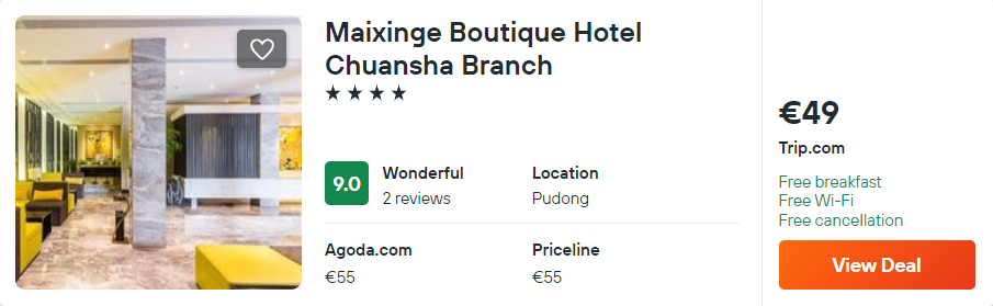 Maixinge Boutique Hotel Chuansha Branch