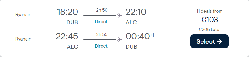 cheap flights to Spain