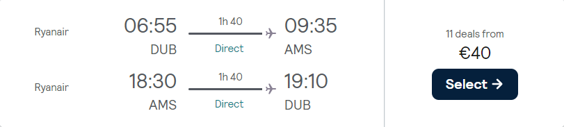 cheap flights to Netherlands