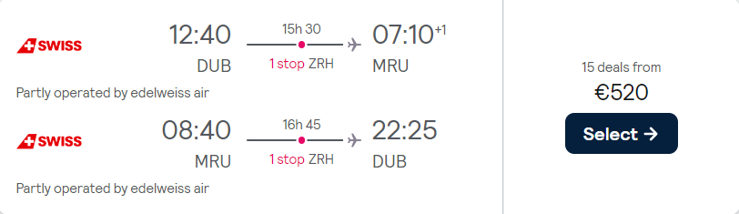 cheap flights to Mauritius