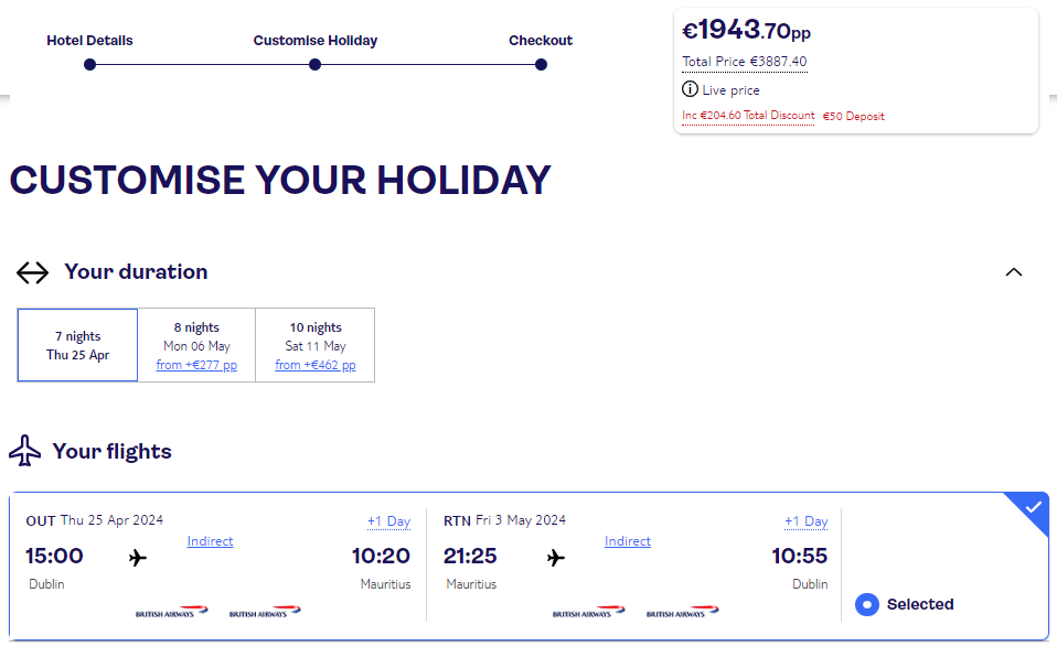 cheap holidays in mauritius