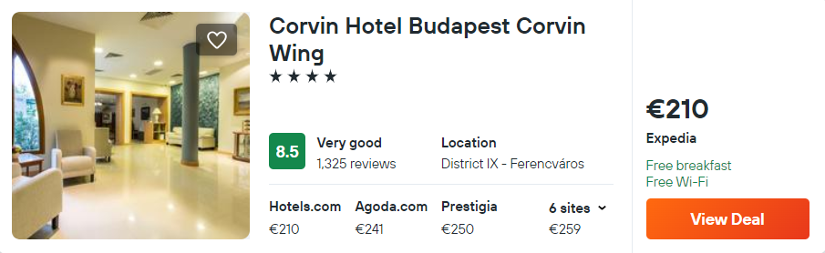 Corvin Hotel Budapest Corvin Wing