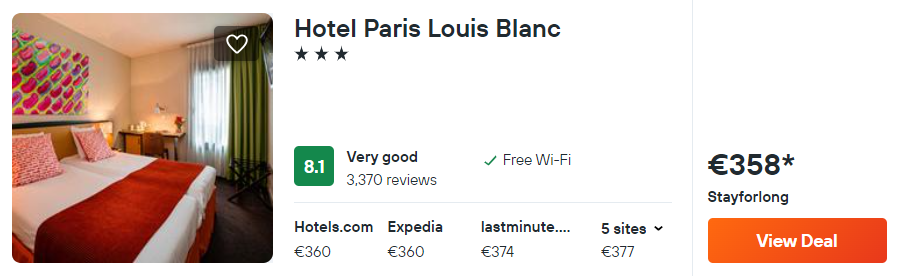 Hotel Paris Louis Blanc