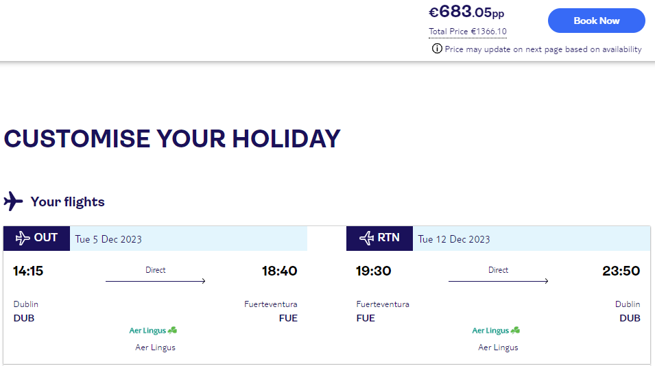 cheap holidays in fuerteventura