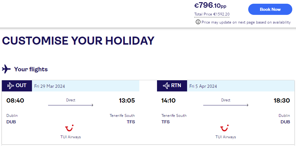 cheap holidays in tenerife