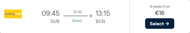 cheap flights to Spain