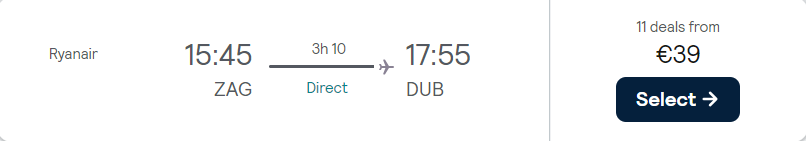 cheap flights to Ireland