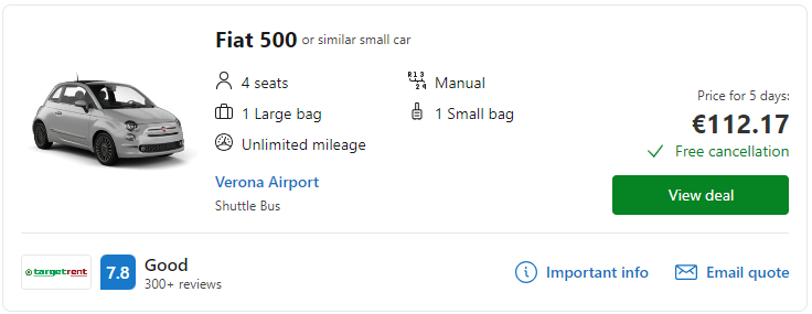 cheap car