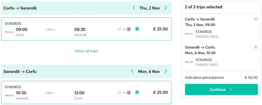 cheap ferry