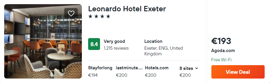 Leonardo Hotel Exeter