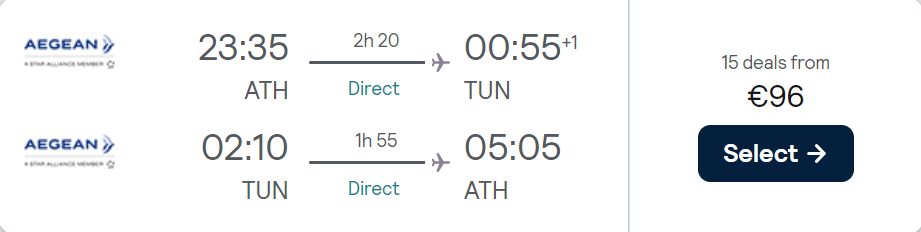 cheap flights to Tunisia