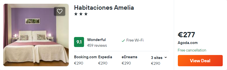 Habitaciones Amelia