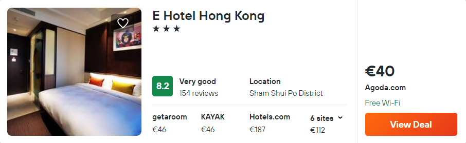 E Hotel Hong Kong