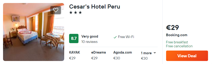 Cesar's Hotel Peru