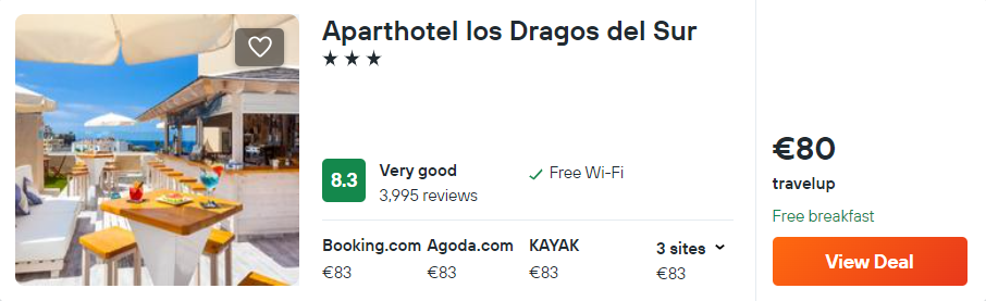 Aparthotel los Dragos del Sur