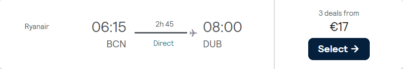 cheap flights to Ireland