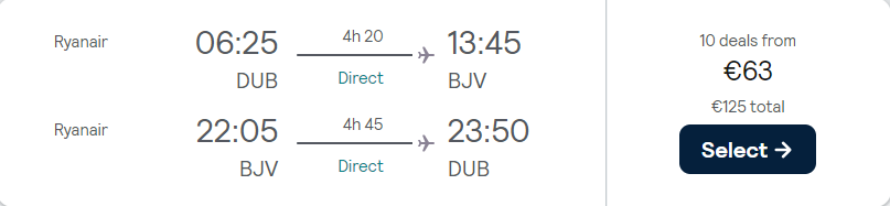 cheap flights to Turkey