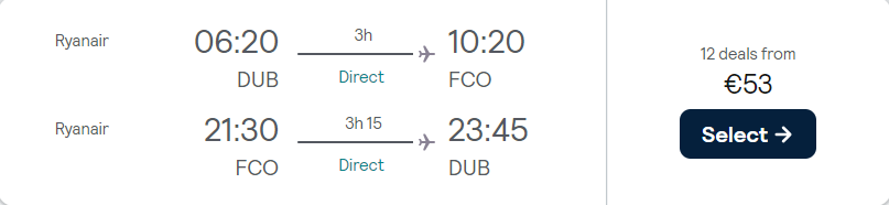 cheap flights to Italy
